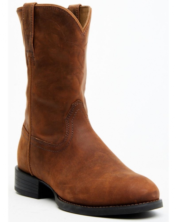 New Arrivals Cody James Cush Core Men's Highland Roper Western Boots - Round Toe | Brown