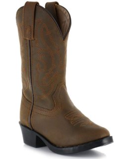 New Arrivals Cody James Children's Round Toe Western Boots | Brown