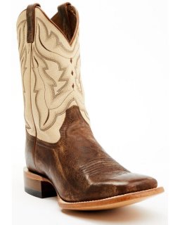 New Arrivals Cody James Men's Bone Western Boots - Broad Square Toe | Ivory