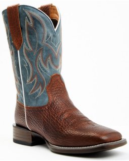 New Arrivals Cody James Men's Hoverfly Dakota Western Performance Boots - Broad Square Toe | Brown/blue
