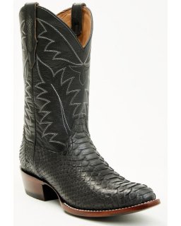 New Arrivals Cody James Men's Exotic Python Western Boots - Round Toe | Grey