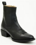 New Arrivals Cody James Men's Larsen Western Ankle Boots - Round Toe | Black