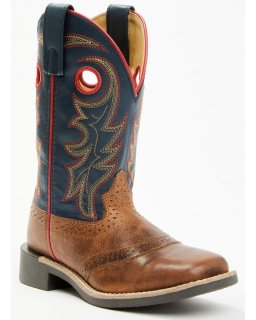 New Arrivals Cody James Boys' Bobby Western Boots - Broad Square Toe | Navy