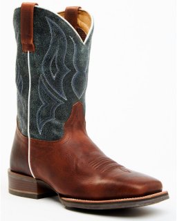 New Arrivals Cody James Men's Xtreme Xero Gravity Western Performance Boots - Broad Square Toe | Brown/blue