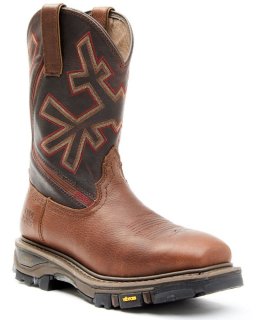 New Arrivals Cody James Men's ASE7 Decimator Western Work Boots - Composite Toe | Dark Brown