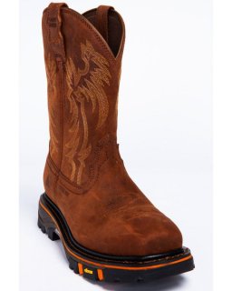 New Arrivals Cody James Men's 11" Decimator Western Work Boots - Steel Toe | Brown
