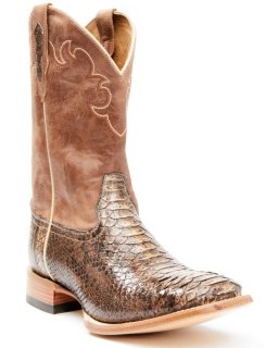 New Arrivals Cody James Men's Exotic Python Western Boots - Broad Square Toe | Python