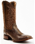 New Arrivals Cody James Men's Cobra Brown Exotic Western Boots - Broad Square Toe | Brown