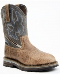 New Arrivals Cody James Men's Disruptor Tyche Eccentric Soft Pull On Work Boots - Soft Toe | Grey
