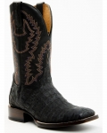 New Arrivals Cody James Men's Exotic Caiman Belly Western Boots - Broad Square Toe | Black
