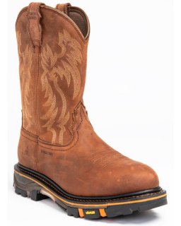 New Arrivals Cody James Men's Waterproof Decimator Western Work Boots - Steel Toe | Brown