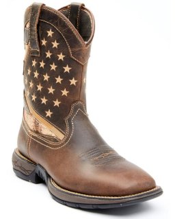 New Arrivals Cody James Men's Star Lite Performance Western Boots - Broad Square Toe | Brown
