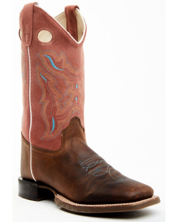 New Arrivals Cody James Boys' Inlay Western Boots - Broad Square Toe | Brown