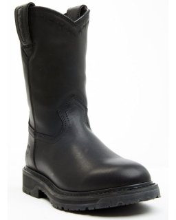 New Arrivals Cody James Men's Uniform Western Work Boots - Soft Toe | Black