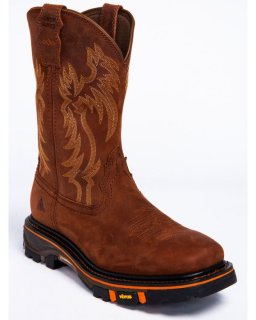 New Arrivals Cody James Men's 11" Decimator Western Work Boots - Soft Toe | Brown