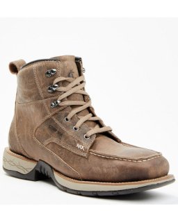 New Arrivals Cody James Men's Xero Lite Lace-Up Moc Work Boots - Composite Toe | Bark