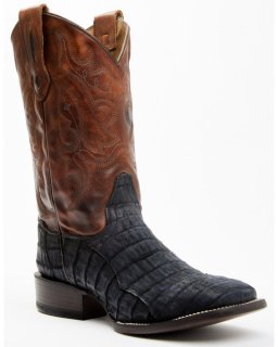 New Arrivals Cody James Men's Exotic Caiman Western Boots - Broad Square Toe | Blue
