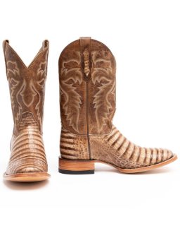 New Arrivals Cody James Men's Caiman Belly Western Boots - Broad Square Toe | Brown