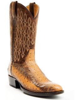 New Arrivals Cody James Men's Exotic Water Snake Western Boots - Round Toe | Brown