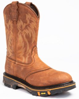 New Arrivals Cody James Men's 11" Decimator Western Work Boots - Soft Toe | Brown