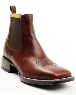New Arrivals Cody James Men's Jones Chelsea Boots - Broad Square Toe | Cognac