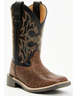 New Arrivals Cody James Boys' Rex Western Boots - Broad Square Toe | Black