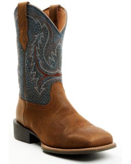 New Arrivals Cody James Men's Force Western Boots - Broad Square Toe | Blue