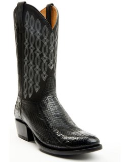 New Arrivals Cody James Men's Exotic Snake Western Boots - Round Toe | Black