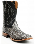 New Arrivals Cody James Men's Exotic Python Nevado Western Boots - Broad Square Toe | Black
