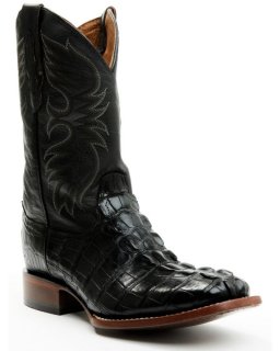 New Arrivals Cody James Men's Exotic Alligator Western Boots - Broad Square Toe | Black
