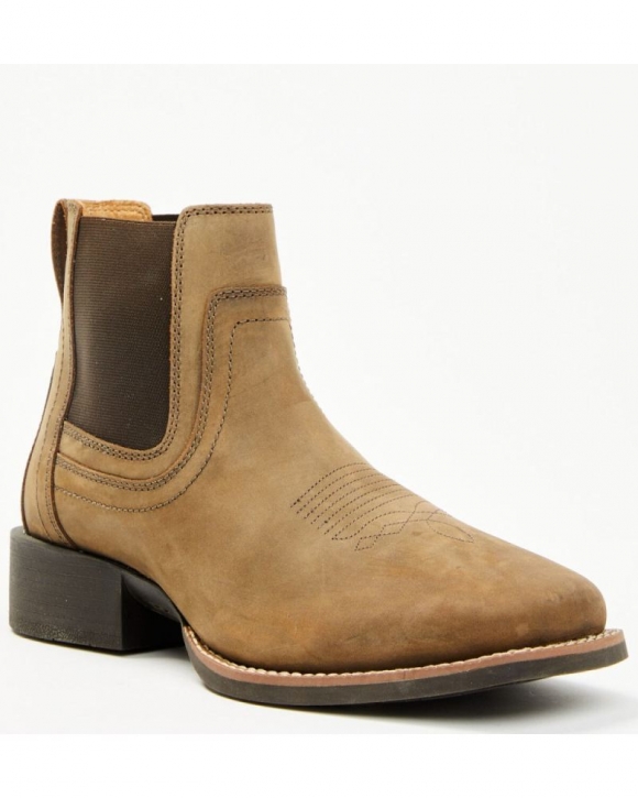 New Arrivals Cody James Men's Ace Chelsea Boots - Broad Square Toe | Brown