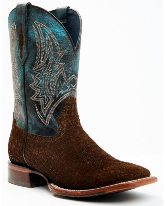 New Arrivals Cody James Men's Blue Collection Western Performance Boots - Broad Square Toe | Brown/blue