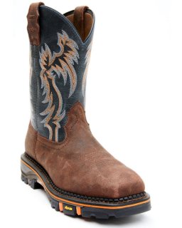 New Arrivals Cody James Men's Decimator Western Work Boots - Composite Toe | Brown