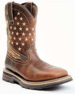 New Arrivals Cody James Men's Disruptor ASE7 Western Work Boots - Soft Toe | Brown