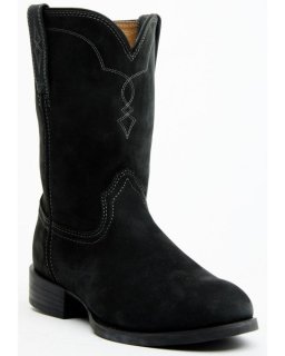 New Arrivals Cody James Cush Core Men's Highland Roper Western Boots - Round Toe | Black