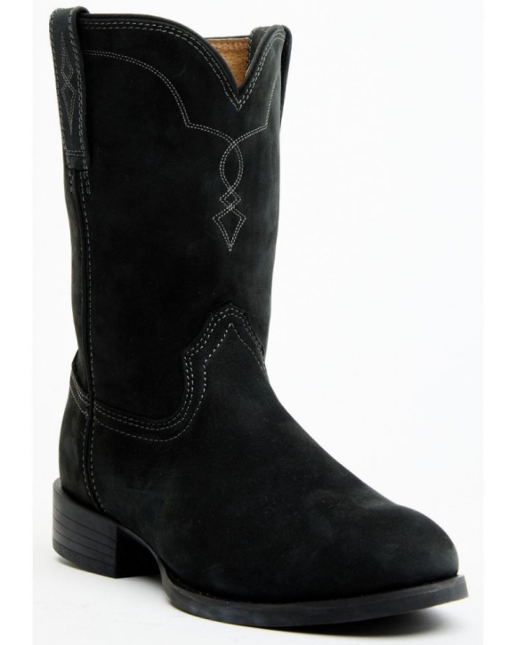 New Arrivals Cody James Cush Core Men's Highland Roper Western Boots - Round Toe | Black