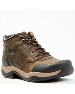 New Arrivals Cody James Men's Endurance Corral Lace-Up WP Soft Work Hiking Boots | Chocolate