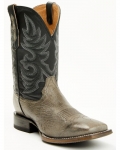 New Arrivals Cody James Men's Exotic Ostrich Belly Western Boots - Broad Square Toe | Grey