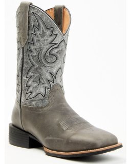 New Arrivals Cody James Men's Badge Xero Gravity Western Boots - Broad Square Toe | Grey