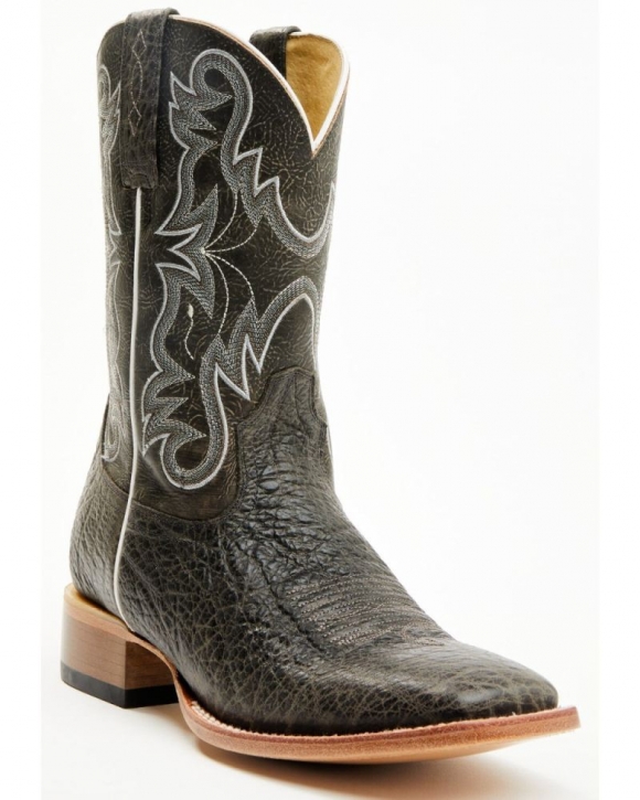 New Arrivals Cody James Men's Alton Western Boots - Broad Square Toe | Grey