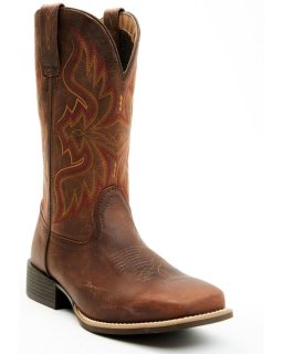 New Arrivals Cody James Cush Core Men's Major Performance Western Boots - Broad Square Toe | Cognac