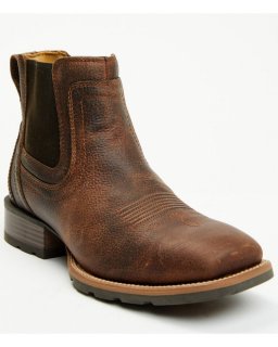New Arrivals Cody James Men's Ranger Chelsea Boots - Broad Square Toe | Brown