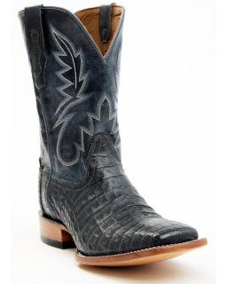 New Arrivals Cody James Men's Exotic Caiman Belly Western Boots - Broad Square Toe | Black