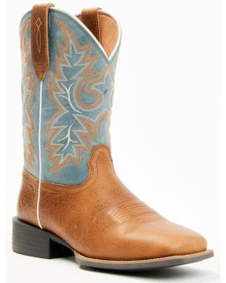 New Arrivals Cody James Men's Badge Xero Gravity Western Boots - Broad Square Toe | Brown