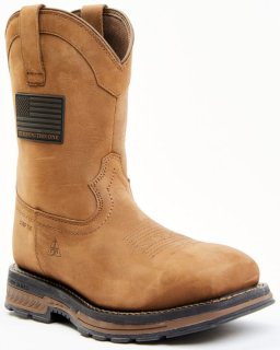 New Arrivals Cody James Men's 10" Disruptor Western Work Boots - Nano Composite Toe | Brown