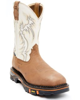 New Arrivals Cody James Men's 11" Decimator Waterproof Western Work Boots - Nano Composite Toe | Brown