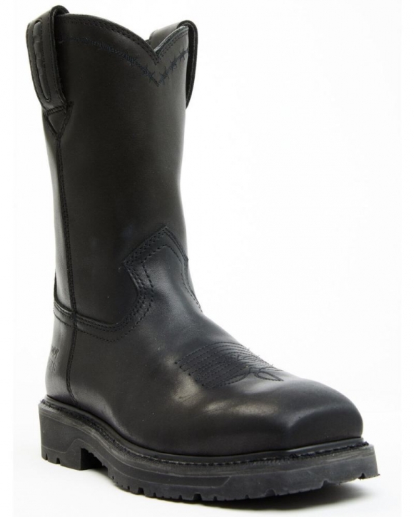 New Arrivals Cody James Men's Uniform Western Work Boots - Composite Toe | Black