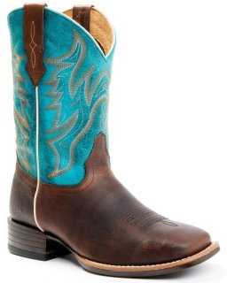 New Arrivals Cody James Men's Hoverfly Western Performance Boots - Broad Square Toe | Turquoise