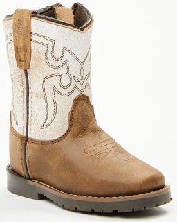 New Arrivals Cody James Toddler Boys' Little Luke Western Boots - Square Toe | Brown