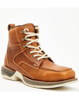 New Arrivals Cody James Men's Xero Lite Lace-Up Moc Work Boots - Composite Toe | Brown